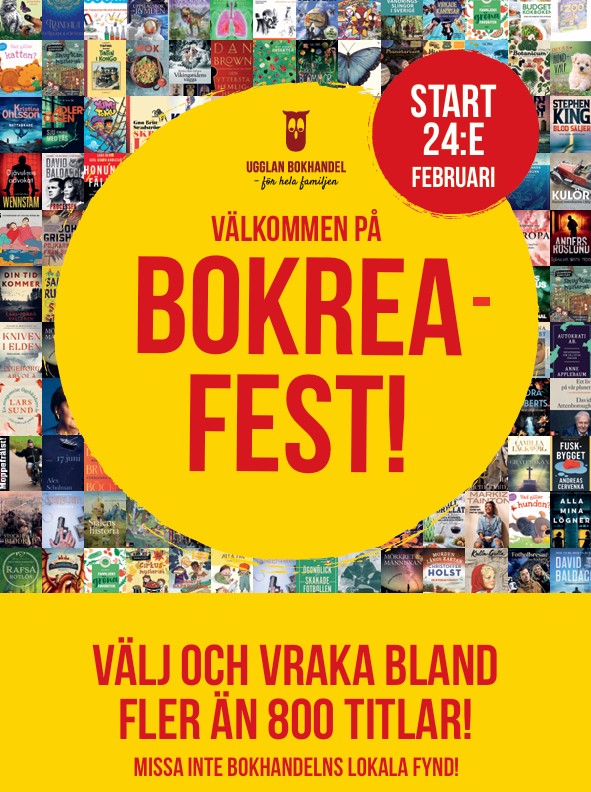 Bokreakatalog 2026 för Lundins Bokhandel i Karlshamn!